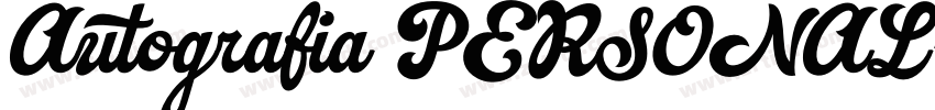 Autografia PERSONAL字体转换